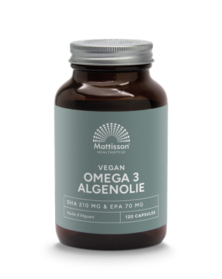 Mattisson HealthStyle Vegan Omega 3 Algenolie DHA 210mg & EPA 70mg Capsules