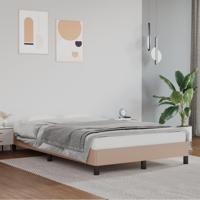 Bedframe zonder matras 120x190 cm kunstleer cappuccinokleurig - thumbnail