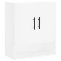 Wandkast 60x31x70 cm bewerkt hout wit - thumbnail