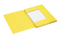 Dossiermap Secolor A4 3 kleppen 100% gerecycled karton 250 gr geel - thumbnail