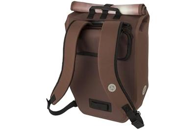 AGU Clean Enkele Fietstas/Rugzak Shelter Click'nGo Large - Bruin - Waterdicht AGU Clean Enkele Fietstas/Rugzak Shelter Click'nGo Large - Bruin - Waterdicht