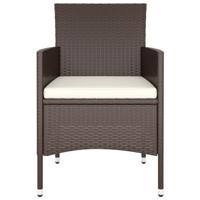 9-delige Tuinset poly rattan bruin - thumbnail