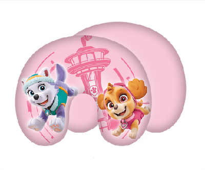 Roze Paw Patrol nekkussen 43x35cm Roze Paw Patrol nekkussen 43x35cm