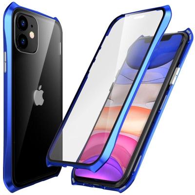 Voor iPhone 11 PC Magneto shell serie all-inclusive anti-val waterdichte beschermhoes (blauw)