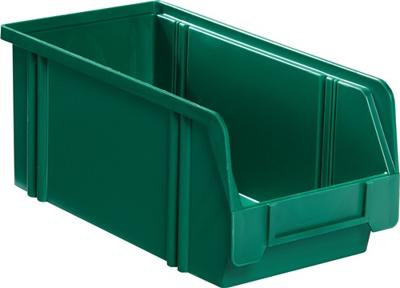 LA-KA-PE Magazijnbak | L350/300xB200xH200 mm | PS groen | 10 stuks - LK2A GRÜN LK2A GRÜN