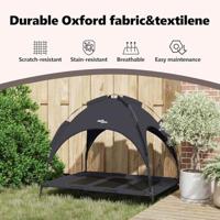 VidaXL Hondenbed zwart 122 x 93 x 106,5 cm staal - thumbnail