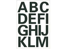 Merkloos Overige merken - - zwarte letters a-z 25mm