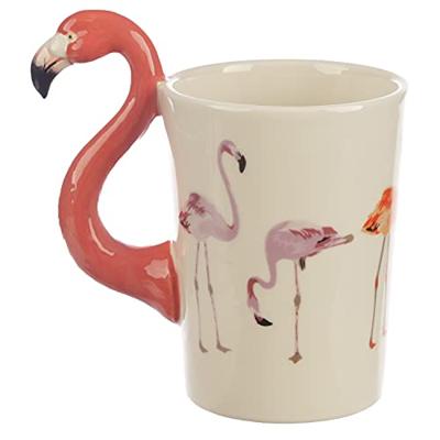 Flamingo Roze - Gevormd Handvat Keramiek Mok