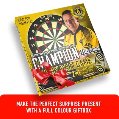 Harrows World Champion Family Dart Game inclusief 6 stuks darts