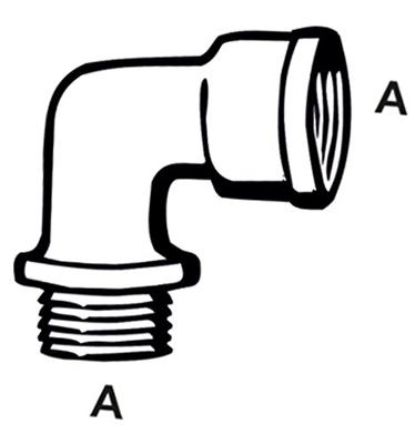 Cornat Messing/Ch Knie Mv 3/8 - TEC386100