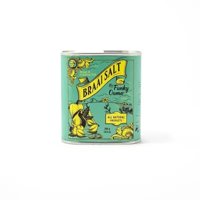 Funky Ouma Braai salt tin 300g