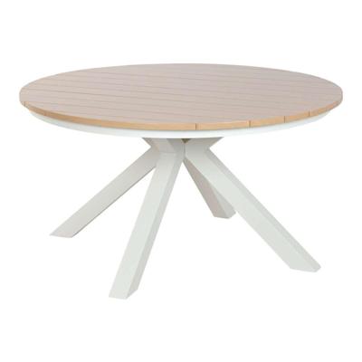Eettafel Home ESPRIT Wit Aluminium 140 x 140 x 75 cm
