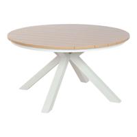 Eettafel Home ESPRIT Wit Aluminium 140 x 140 x 75 cm - thumbnail