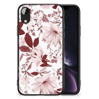 Kleurrijke Telefoonhoesje Apple iPhone XR Watercolor Flowers - thumbnail