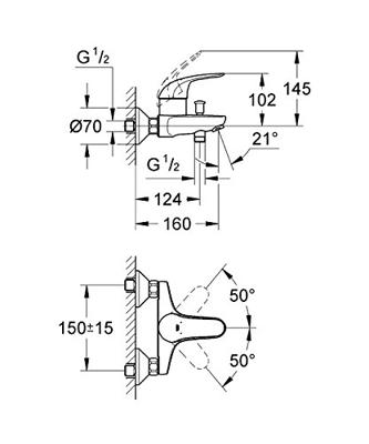 GROHE Swift badmengkraan chroom 23270000