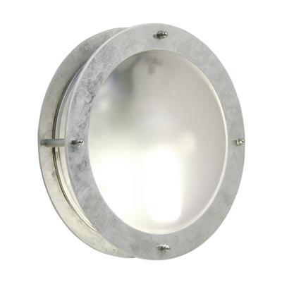 Buitenlamp rond gegalvaniseerd led &apos;Malte&apos; e27 fitting 24 cm