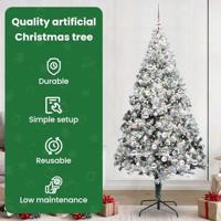 Kunstkerstboom met 300 LED Wit 240 cm PVC en Staal en Kunststof - thumbnail