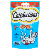 Catisfactions met zalm kattensnack 6 x 60 g - thumbnail