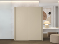 Kledingkast NIVAK 2 schuifdeuren 180 cm kasjmier - thumbnail