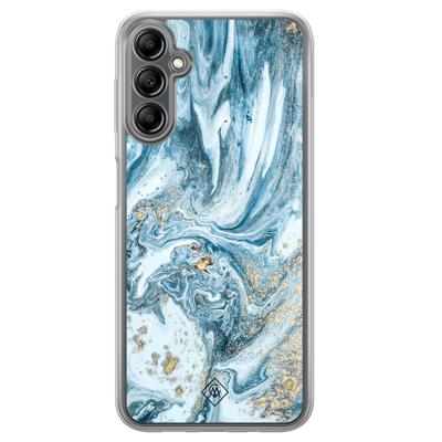 Samsung Galaxy A14 hybride hoesje - Marble sea Samsung Galaxy A14 hybride hoesje - Marble sea