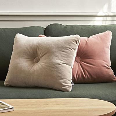 HAY Dot Cushion 1 Knoop Velours Kussen - Marineblauw HAY Dot Cushion 1 Knoop Velours Kussen - Marineblauw