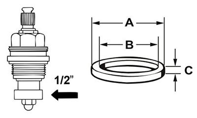 Cornat Dichting-Set Kranen 3/8-1/2 (6St) - TEC380221 Cornat Dichting-Set Kranen 3/8-1/2 (6St) - TEC380221