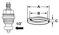 Cornat Dichting-Set Kranen 3/8-1/2 (6St) - TEC380221 - thumbnail