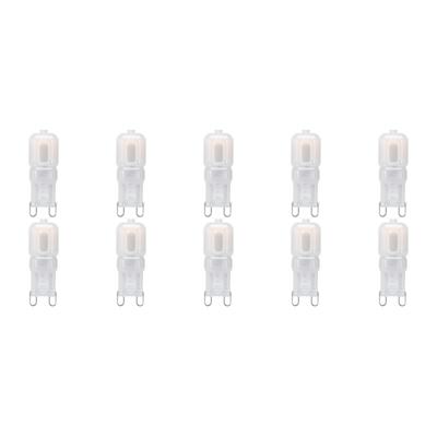 LED Lamp 10 Pack - Velvalux - G9 Fitting - Dimbaar - 3W - Warm Wit 3000K - Melkwit | Vervangt 32W