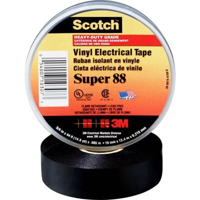 Scotch SUPER88-19X20-B Isolatietape Scotch Zwart (l x b) 20 m x 19 mm 1 stuk(s) Scotch SUPER88-19X20-B Isolatietape Scotch Zwart (l x b) 20 m x 19 mm 1 stuk(s)