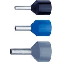 Klauke 4338 Adereindhulzen 2.5 mm² Deels geïsoleerd Blauw 100 stuk(s)