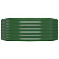 Plantenbak 249x100x36 cm gepoedercoat staal groen - thumbnail