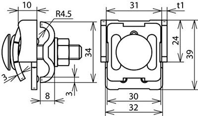 DEHN FK DUL 8.10 KBF0.7 8 STTZN Flensklem 1 stuk(s)