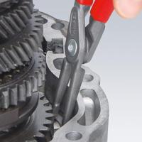 Knipex Precisie-borgveertang voor binnenringen in boringen | Anti-slip kunststof bekleed - 48 11 J1 SB - thumbnail