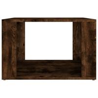 Nachtkastje 57x55x36 cm bewerkt hout gerookt eikenkleurig - thumbnail