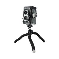 Rollei Monkey Pod - buigzaam mini statief met flexibele poten, max. hoogte 27 cm - incl. kogelkop, anti-slip rubberen voetjes en snelwisselplaat - zwart - thumbnail
