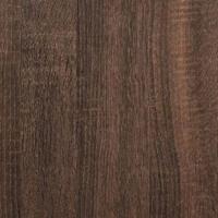 Bureau met schappen 100x45x140 cm bewerkt hout bruineikenkleur - thumbnail