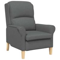 Fauteuil Donkergrijs 76 x 94 x 102 cm Stof - thumbnail