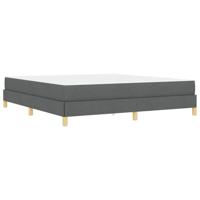 Boxspring bed Taupe, Bruin 180 x 200 cm Stof, Engineered Hout - thumbnail
