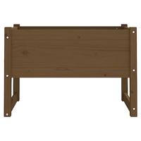 Plantenbak 78x40x52 cm massief grenenhout honingbruin - thumbnail
