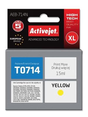 Activejet AEB-714N inkt (vervangt Epson T0714, T0894, T1004; Supreme; 15 ml; geel)