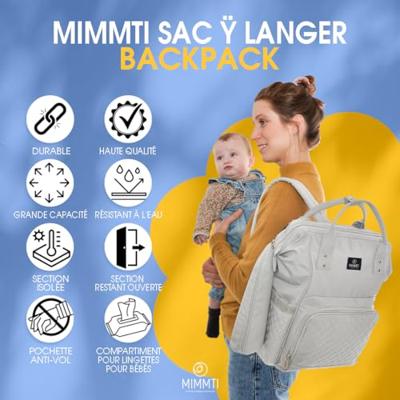 Mimmti NanaBeebi Luiertas lichtgrijs