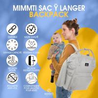 Mimmti NanaBeebi Luiertas lichtgrijs - thumbnail