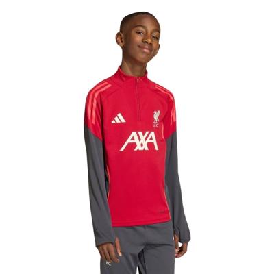 adidas Liverpool Trainingstrui 1/4-Zip 2025-2026 Kids Rood Grijs adidas Liverpool Trainingstrui 1/4-Zip 2025-2026 Kids Rood Grijs
