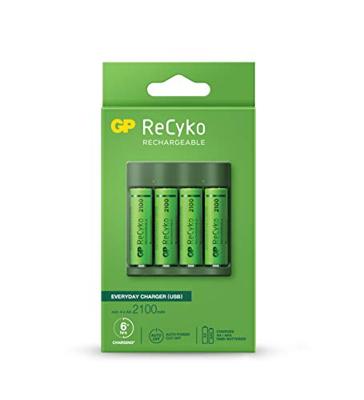 GP Recyko B421 Batterijlader + 4x AA 2100mAh