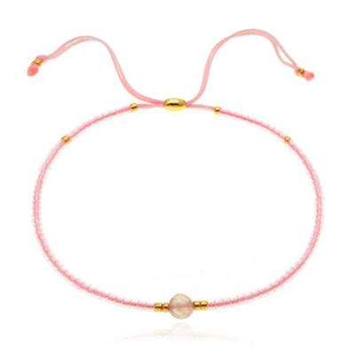 Deja Armband Miyuki Glas kralen - Pink