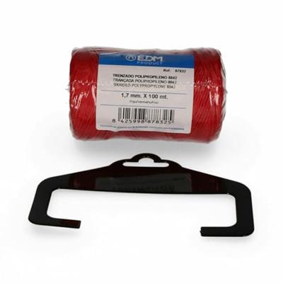 Gevlochten streng EDM 87832 Rood Polypropyleen