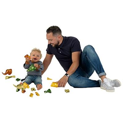 Magnetisch speelgoed - KLEIN - 4 grote dinosaurussen Grappige puzzel, 1+ - Stimuleert creativiteit en handvaardigheid!