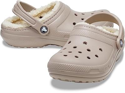 Crocs Classic Lined Pantoffel Mushroom/Bone M4W6