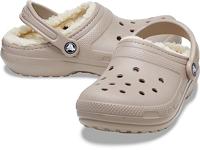 Crocs Classic Lined Pantoffel Mushroom/Bone M8W10 - thumbnail