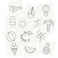 Creativ Company Memory kaarten, afm 7x7 cm, 400 gr, wit, 1 set - thumbnail